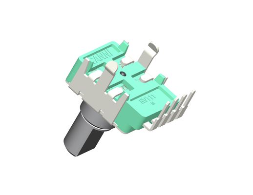 Mono Adjustable Plastic/Metal Rotary Potentiometer 6mm Shaft 300Ω-3MΩ Resistance Round/Flat Shaft Type