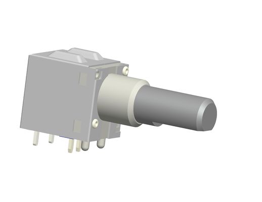 Metal Shaft Round Rotary Potentiometer Single Or Dual Gang 0.05W Power Rating