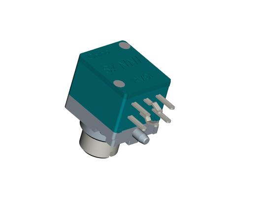 Dual Gang 6mm Shaft Diameter Rotary Potentiometer Dielectric Strength 500VAC Plastic Metal Suitable For Various Electronic Devices
