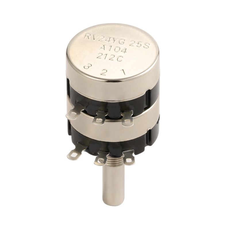 Dual Unit Rotary Type Potentiometer RV24YG25SA104 For Mechanical Medical Equipment